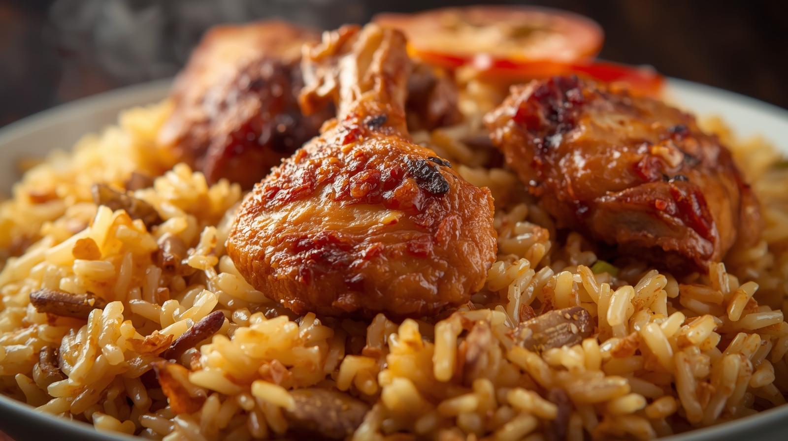 Friedrice with chicken